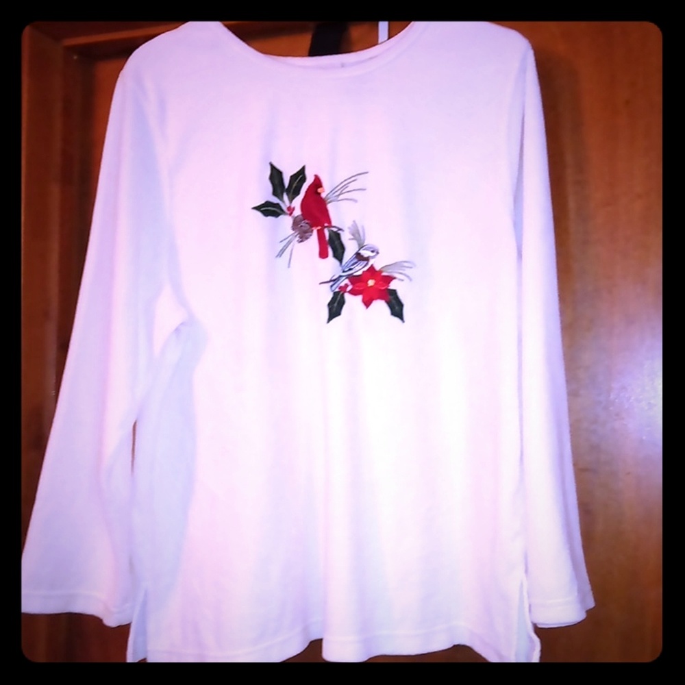 Red Cardinal sweater top